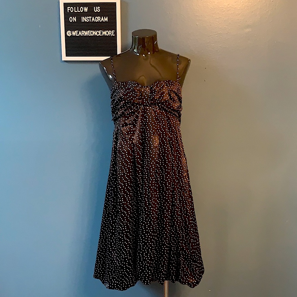 Spaghetti Strap Polka Dot Bubble Dress
